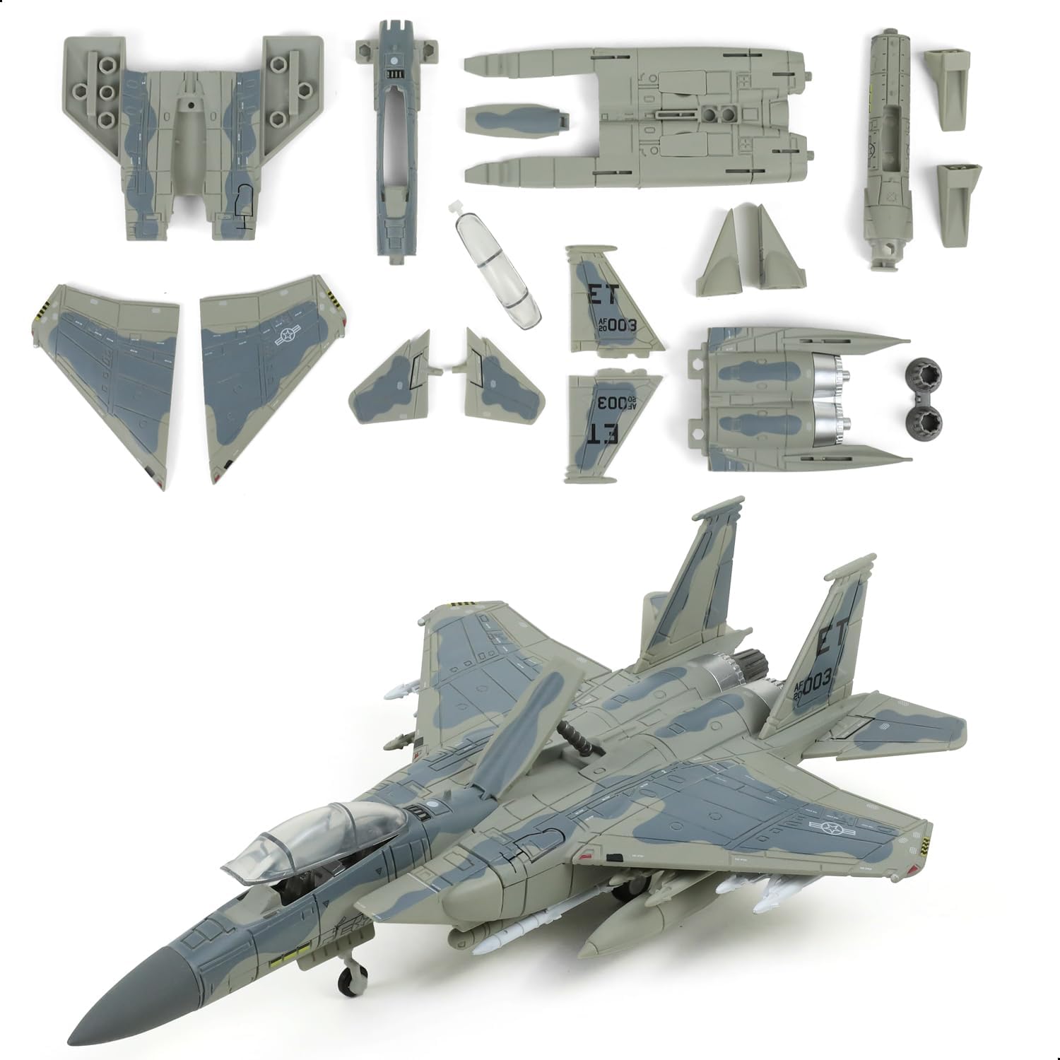 Model Airplane Plastic - 1/72 F-15EX Eagle II Caça Aéreo