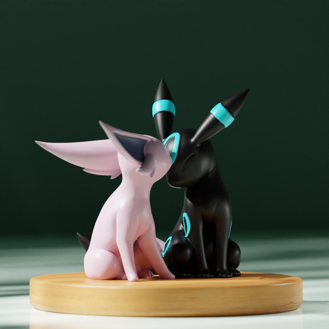 Vinyl Figure Blank - Figuras de Anime Miniatura Genuínas Espeon