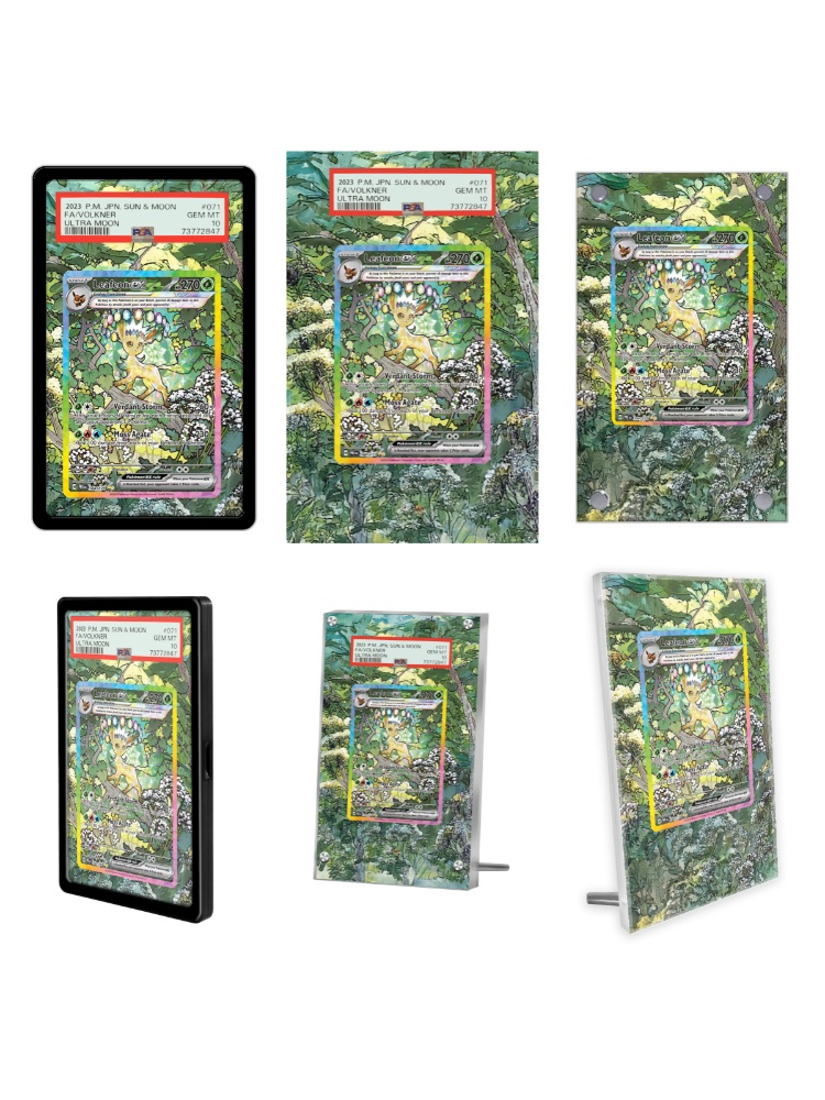 Display Case Acrylic - Cartões pokemon display ptcg lefeon ex
