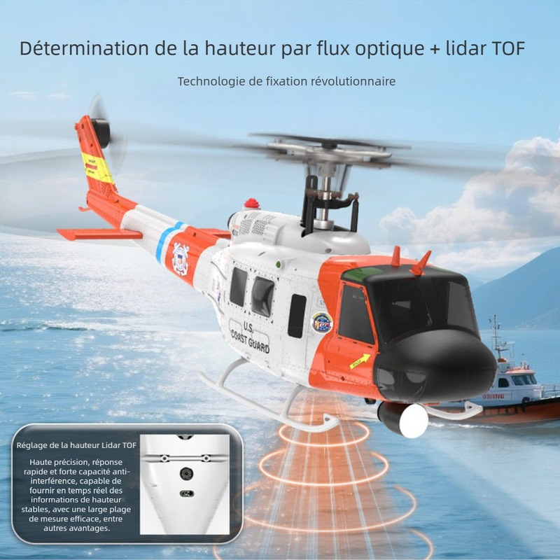 Model Airplane Plastic - Helicóptero de controle remoto YuxiangF07S, modelo