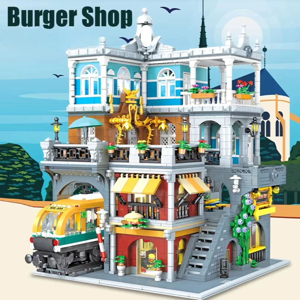 Burgershop conjuntos de blocos - Lego Set City avaliação e preço